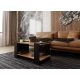 Stolik kawowy ST16 DC Wotan/Czarny ława z półką loft